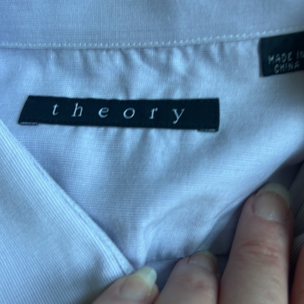 THEORY MENS SHIRT SIZE 17 1/2 34-35 L NEW WITHOUT TAG